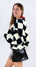 Load image into Gallery viewer, No Joke Diamond Faux Fur Jacket
