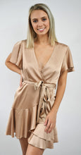 Load image into Gallery viewer, Espresso Yourself Silky Flounce Dress