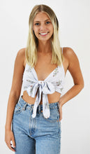 Load image into Gallery viewer, Just For Fun Tie Front Crop Top