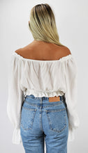 Load image into Gallery viewer, Hello Sweetheart Peasant Crop Top