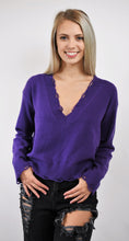 Load image into Gallery viewer, Dare To Be Distressed V Neck Sweater