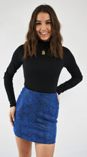 Load image into Gallery viewer, Wild Side Snake Print Mini Skirt