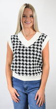 Load image into Gallery viewer, Popular Tradition Houndstooth Sweater Vest