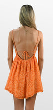 Load image into Gallery viewer, Orange on Orange Ditsy Print Dress