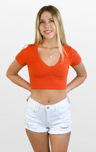 Load image into Gallery viewer, Everyday Cropped V Neck Tee