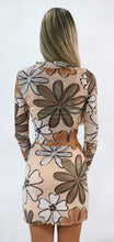 Load image into Gallery viewer, Soft Brown Bloom Long Sleeve Mesh Top