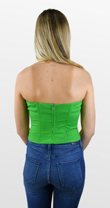 Lucky Choice Woven Corset Top