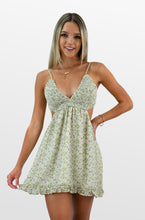 Load image into Gallery viewer, Garden Green Smocked Top Dress