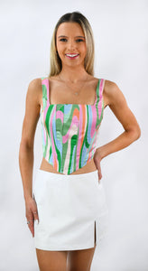 Give it a Swirl Corset Top