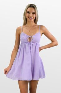 Real Time Sleeveless Babydoll Dress