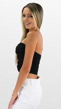 Load image into Gallery viewer, Twist All Night Strapless Crop Top