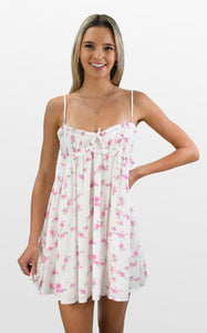 Pretty Pink Petal Babydoll Sundress