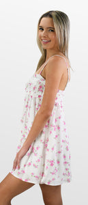 Pretty Pink Petal Babydoll Sundress