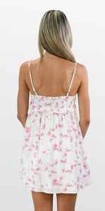 Pretty Pink Petal Babydoll Sundress