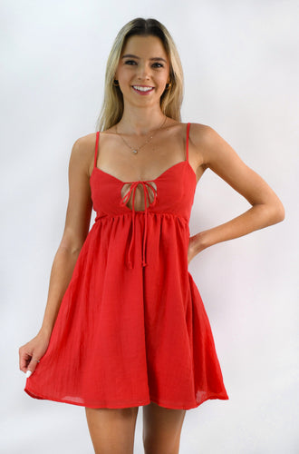 Real Time Sleeveless Babydoll Dress