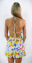 Load image into Gallery viewer, Blue Wildflowers Halter Dress