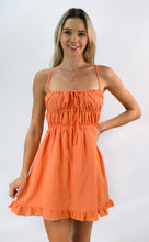 Load image into Gallery viewer, Tangerine Flavor Open Back Strap Sundress