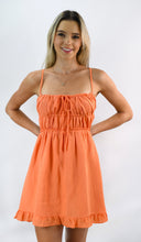 Load image into Gallery viewer, Tangerine Flavor Open Back Strap Sundress