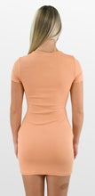 Load image into Gallery viewer, Apricot Nectar V Neck Dress