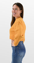 Load image into Gallery viewer, Golden Star Crew Crop Sweater