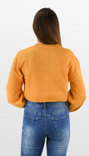 Load image into Gallery viewer, Golden Star Crew Crop Sweater