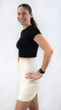 Load image into Gallery viewer, Lace Up Faux Leather Pleated Pencil Skirt