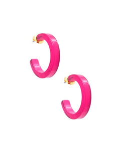 Small Colored Hoop Earrings