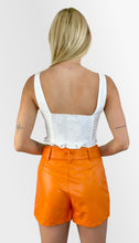 Load image into Gallery viewer, See Me Tie Front Faux Leather Shorts