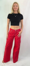 Load image into Gallery viewer, Colorful Display Low Rise Cargo Pants