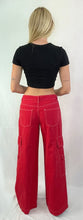 Load image into Gallery viewer, Colorful Display Low Rise Cargo Pants
