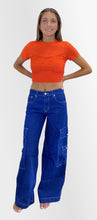 Load image into Gallery viewer, New Look Low Rise Denim Cargo Pants