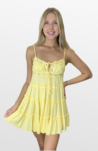 Small Surprise Lace Bodice Dress
