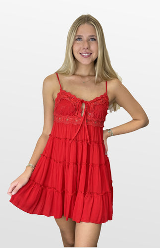 Small Surprise Lace Bodice Dress