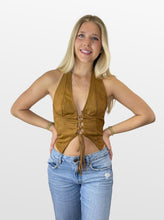 Load image into Gallery viewer, Western Edge Halter Top