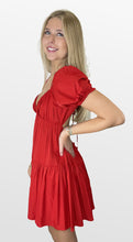 Load image into Gallery viewer, Never Say Never V-Neck Tiered Dress