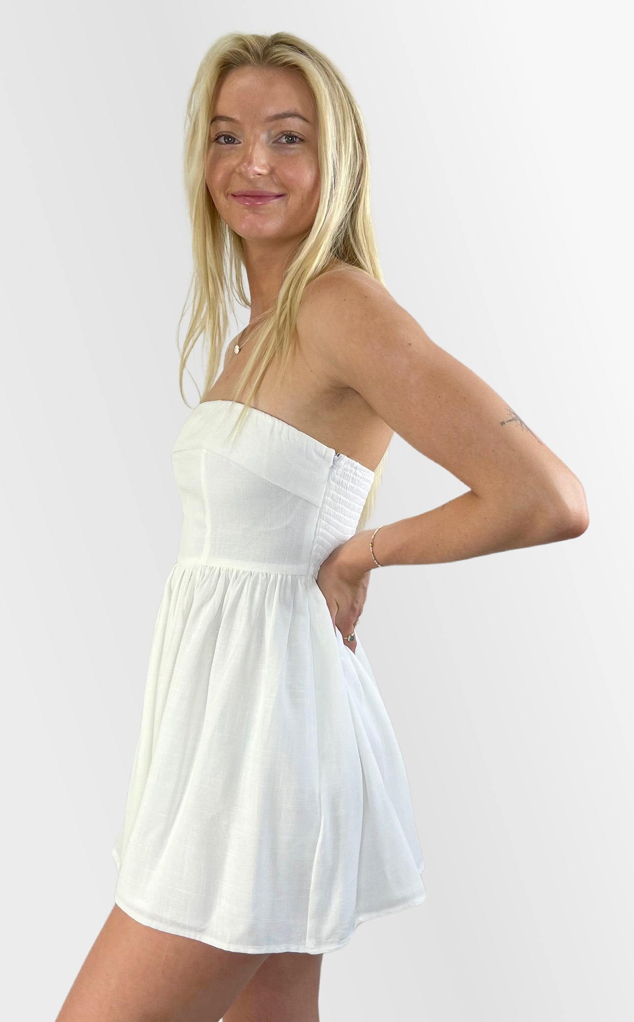 crush strapless mini dress Plum Crush Strapless Mini Dress
