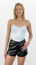 Load image into Gallery viewer, Metallic Shine Strapless Corset Top