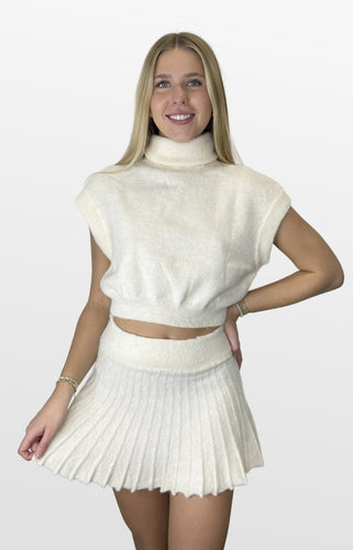 Ivory Snow Turtleneck Sweater Set