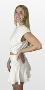 Ivory Snow Turtleneck Sweater Set