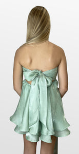 Celebrate With a Twist Strapless Dress