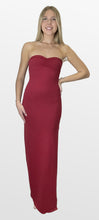 Load image into Gallery viewer, Ruby Wine Strapless Maxi Dress