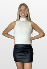 Load image into Gallery viewer, Fuzzy Dice Eyelash Sleeveless Top