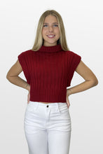 Load image into Gallery viewer, Good Option Ribbed Sleeveless Turtleneck Crop