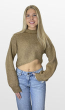 Load image into Gallery viewer, My Side Asymmetrical Crop Sweater