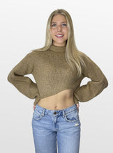 Load image into Gallery viewer, My Side Asymmetrical Crop Sweater