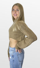 Load image into Gallery viewer, My Side Asymmetrical Crop Sweater