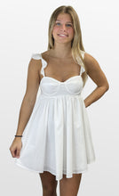Load image into Gallery viewer, White Hot Bustier Bodice Mini Dress