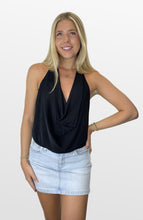 Load image into Gallery viewer, Soft Result Cowl Neck Halter Top