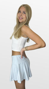 Happy Mood Casual Pleated Skirt