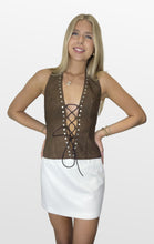 Load image into Gallery viewer, Edgy Energy Faux Leather Top